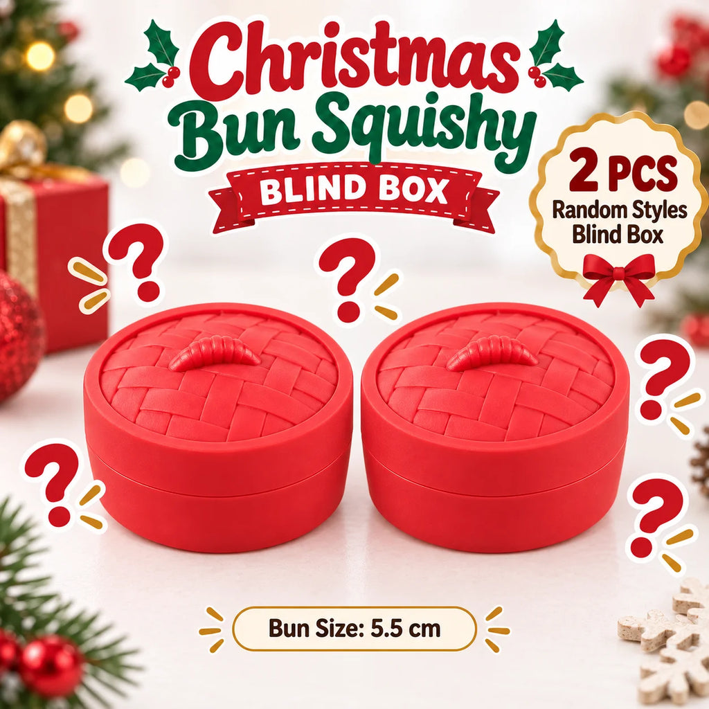 1-5PCS Christmas Dumpling Squishy Blind Box
