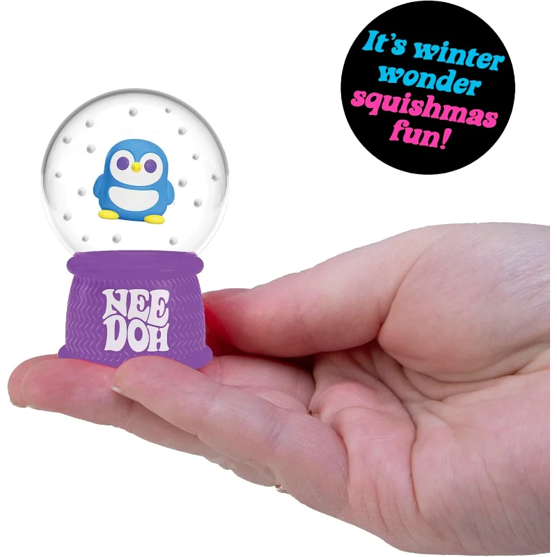 New NeeDoh Squish Flow Snow Globe Crunch