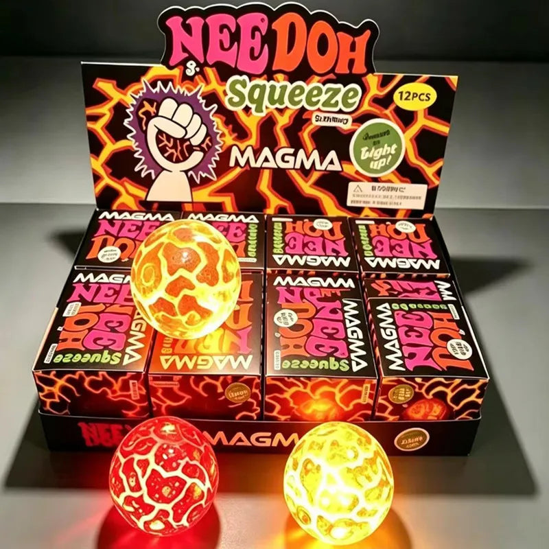 New Product NeeDoh Glitter Magma Ball Crunch