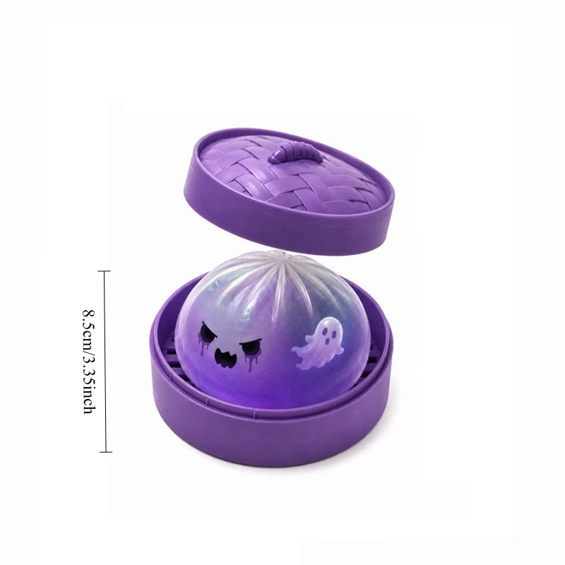 2026NEW Glitter Halloween Ghost Dumplings Squishy