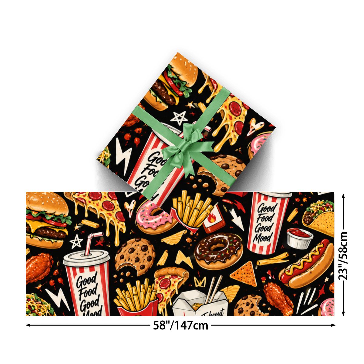 food party 3Pack Gift Wrapping Paper