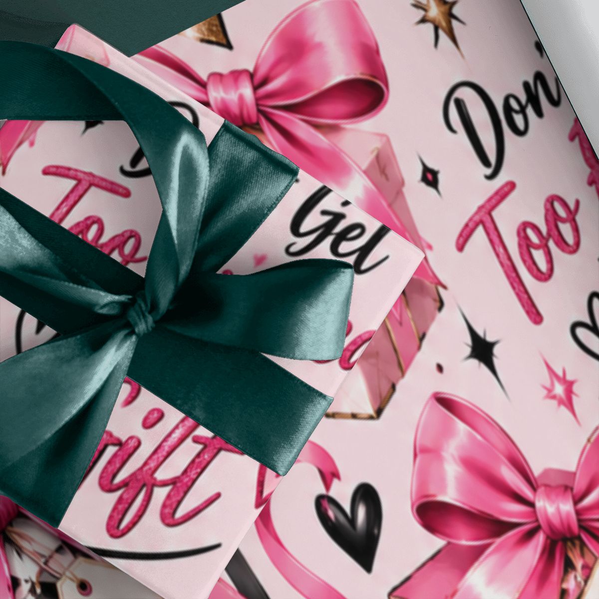 Don't get too excited 3Pack Gift Wrapping Paper